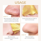 24K Gold Snail Collagen Peel Off Mask Reduce Blackheads Deep Cleaning Oil